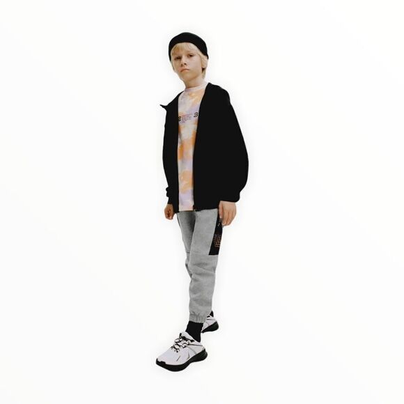 ZARA Kids | Gray | CONTRASTING SPORTY PANTS - Picture 5 of 7